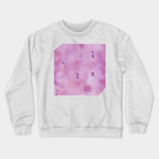 Pink purple watercolor handpainted art Crewneck Sweatshirt